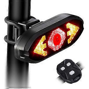 Bike Tail Light with Turn Signals Wireless Remote Control Waterproof Bicycle Rear Light Ba