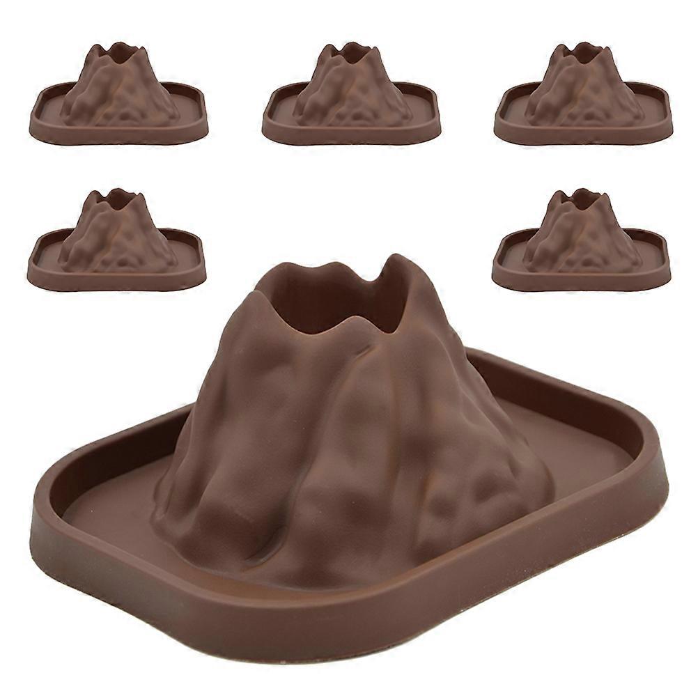 Volcano Science Models Coffee Plastic Volcano Eruptions Prop 6Pcs Kit
