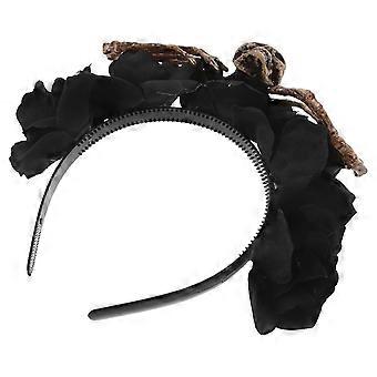 Halloween Flowers Headband Skeleton Headpiece for Costume Supply Halloween Hairband