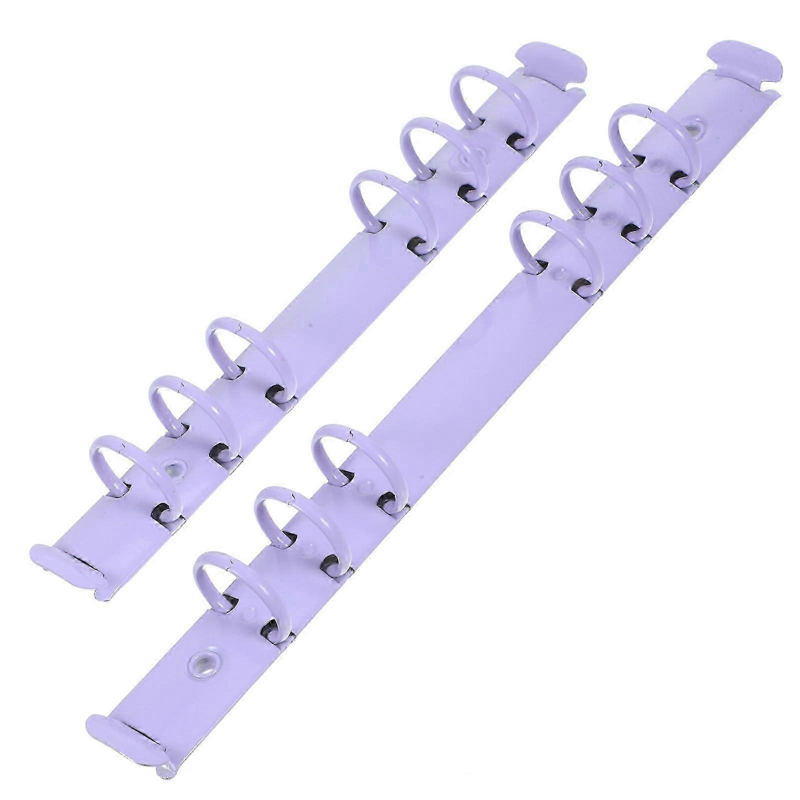 Purple Metal Binder Spine Inserts for Binding 2Pcs Clips