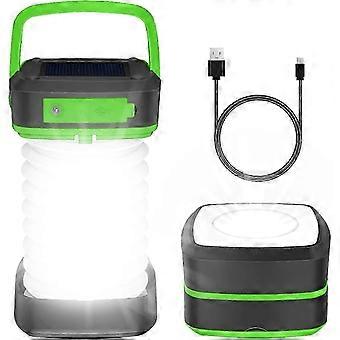 Luz solar de camping, luz de camping dobrável, luz de camping LED, 8 horas ou mais de duração, iluminação à prova d'água IP65, carregamento por porta USB, adequada para camping e outras atividades ao ar livre.