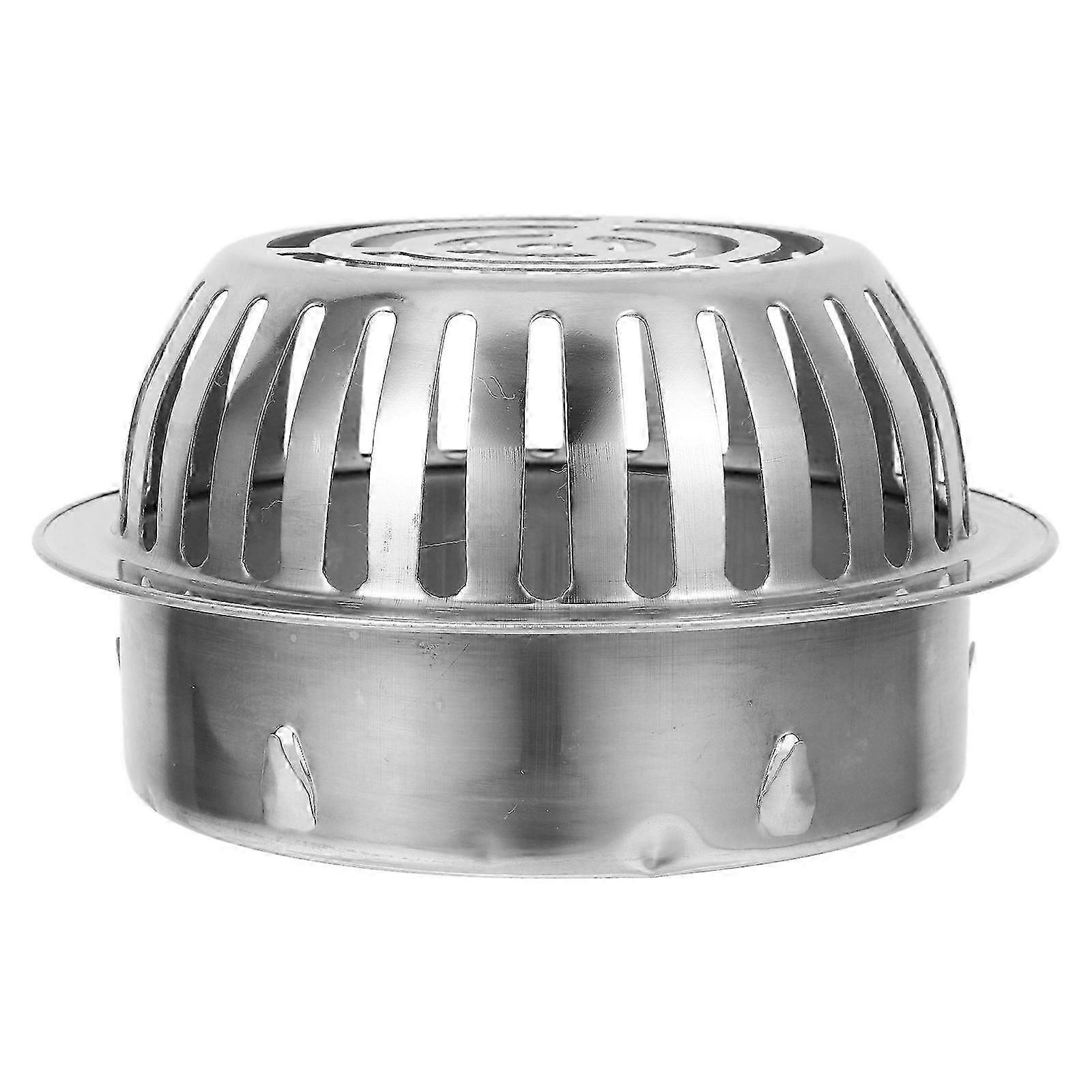 Gutter Downspout Guard Silver for Drainage Protection 5Pcs Set