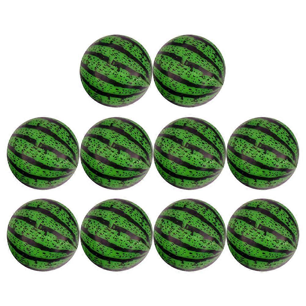 20Pcs Bounce Balls Watermelon Pattern Bouncy Balls Creative Jumping Balls
