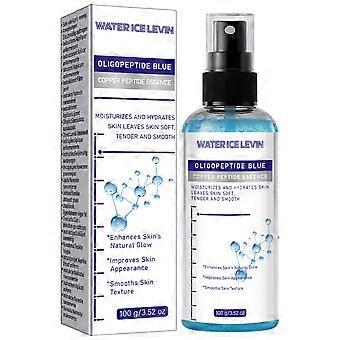 100 g Gesichtsspray mit blauem Kupferpeptid und Oligopeptiden, leichtes, feuchtigkeitsspendendes Serum-Spray, minimiert Poren, glättet die Hautstruktur, zieht schnell ein, nicht-
