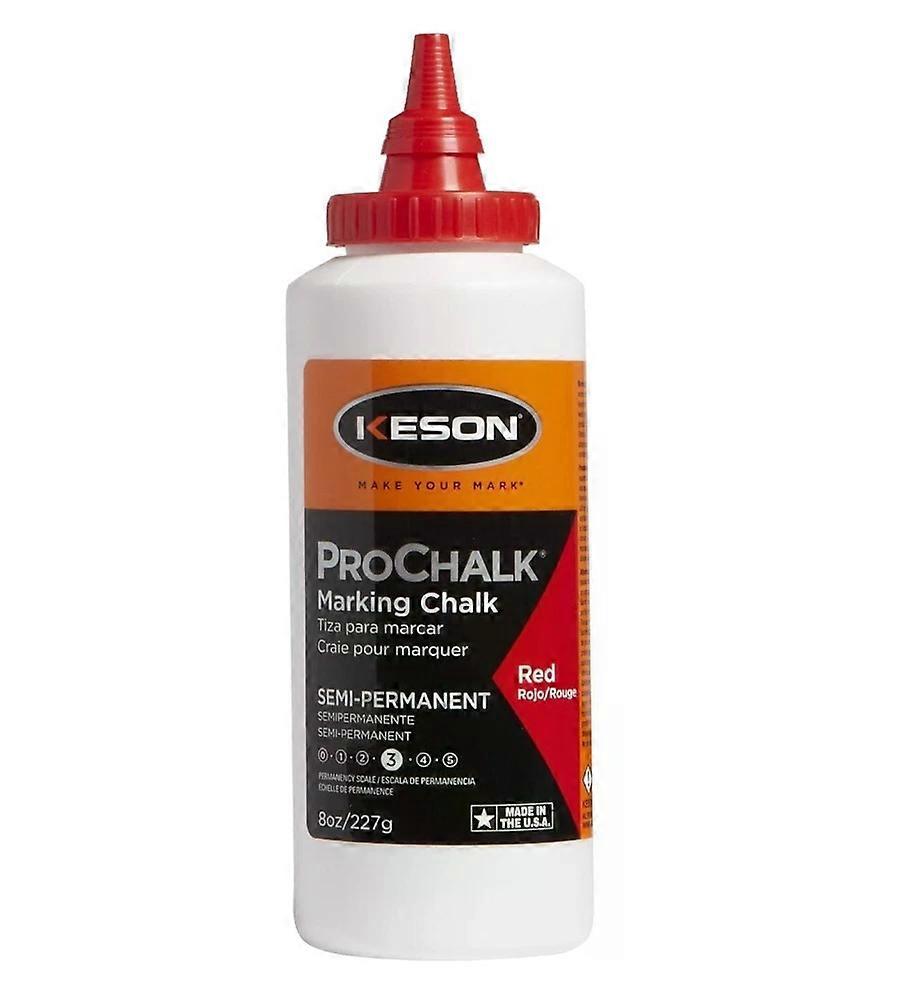Pro Chalk Marking Chalk Semi-Permanent Red,8 Oz