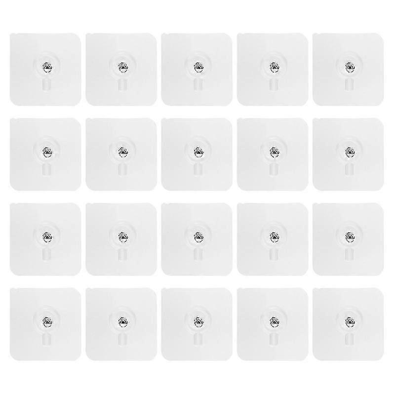 20pcs Storage Hooks, Punch-free Screw Nails
