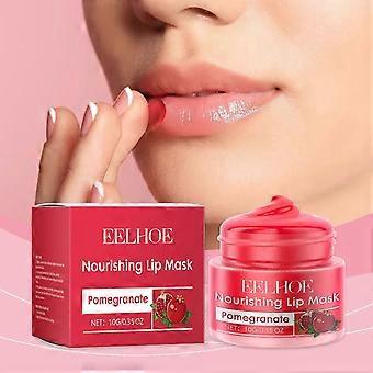 Lippenpflegende Granatapfel-Lippenmaske – Feuchtigkeitsspendende Lippenmaske für trockene Lippen – Lippenmaske für die Nacht und Lippenpflege für den Schlaf