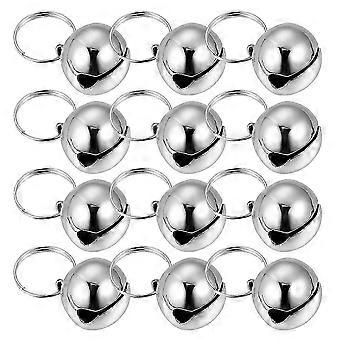 12Pcs Lightweight Metal Pet Bell Pendant Charms, Clear Sound for Tracking Cats or Dogs Outdoor Activities