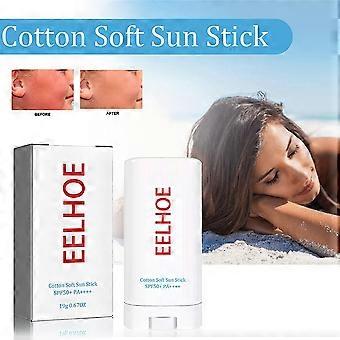 1/2pcs Cotton Soft Sun Stick Spf50+ Pa++++ Sunscreen Moisturizing