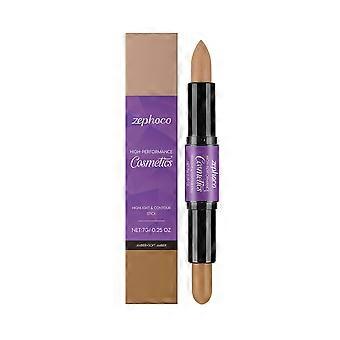 zephoco 2-in-1 crème markeerstift en contouren dubbele stick, amber natuurlijke mengconcealer driedimensionaal make-upeffect