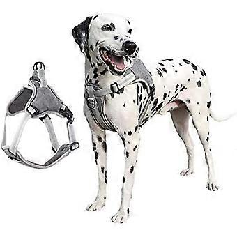 Dog Harness No Pull Dog Vest, Soft Mesh Oxford Pet Vest Adjustable Reflective and Easy Control Pet Harness for Easy Walk and Control Harnesses, for Sm