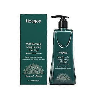 Hoegoa Natural Black Plant Extract Hair Cream, With Its Gentle And Natural Plant Ingredients, Is Easy To Color And Convenient For Daily Use To Cover W