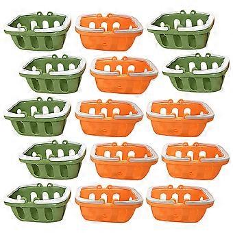 Assorted Color Mini Shopping Basket Plastic Hand Basket for Kids 60Pcs