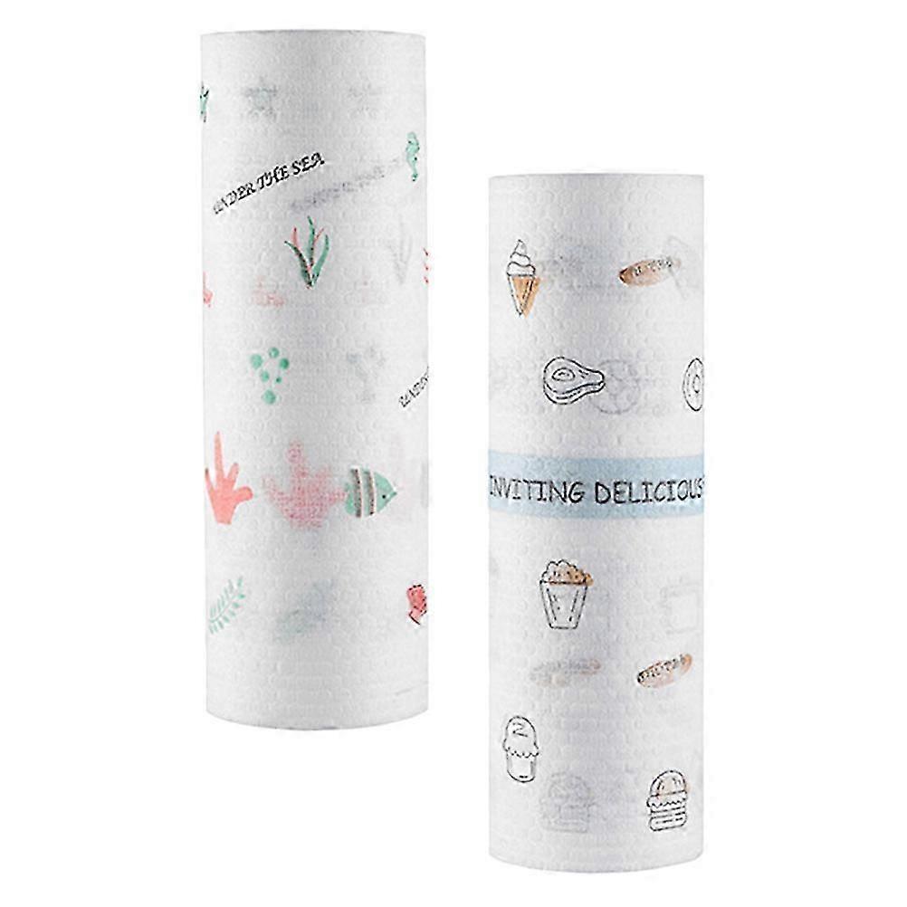 Kitchen Towel Disposable Cleaning Cloth Water Absorption Detergency Home Users 2Set