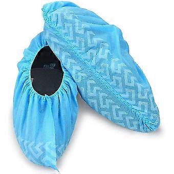 Disposable Boot & Shoe Covers, Non Slip, Durable, Odorless, Noiseless, Breathable Fabric, Liquid Resistance, Dry Particulate Barrier, 200 Pack (100 Pa