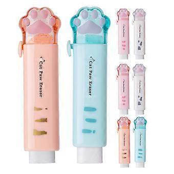 8 gomme estetiche Gomma a forma di zampa carina Penna gomma retrattile carina Gomme per la scuola carine Gomme per la scuola carine