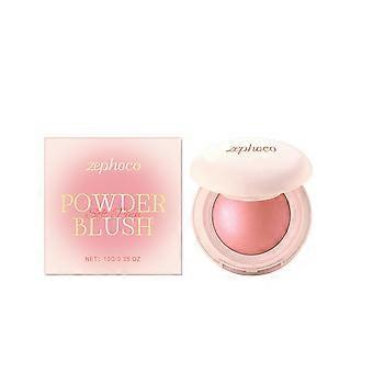 Zephoco soft pink silky moisturizing powder blusher moisturizing color creating rosy luster natural fine makeup