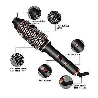 3in1 Ionic Hair Curler Straightener Iron Heated Hair Brush EU plug