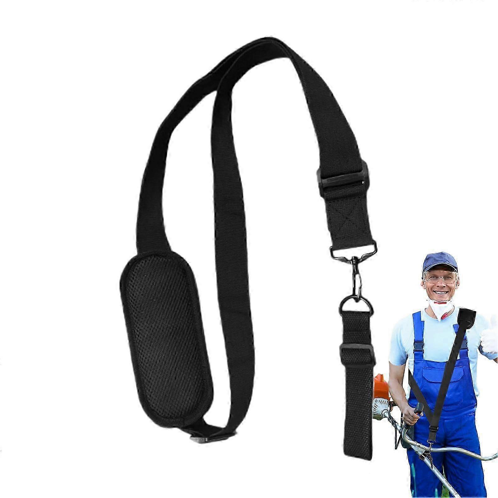 Trimmer Shoulder Strap with PressureRelief Pad, Adjustable Waterproof Nylon for String Trimmer