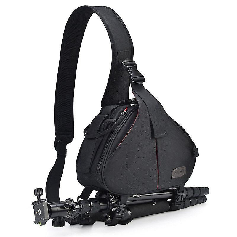 Camera Messenger Bag Photography Case Nylon Triangle Shoulder With Rain Cover For Canon Tripod For Nikon