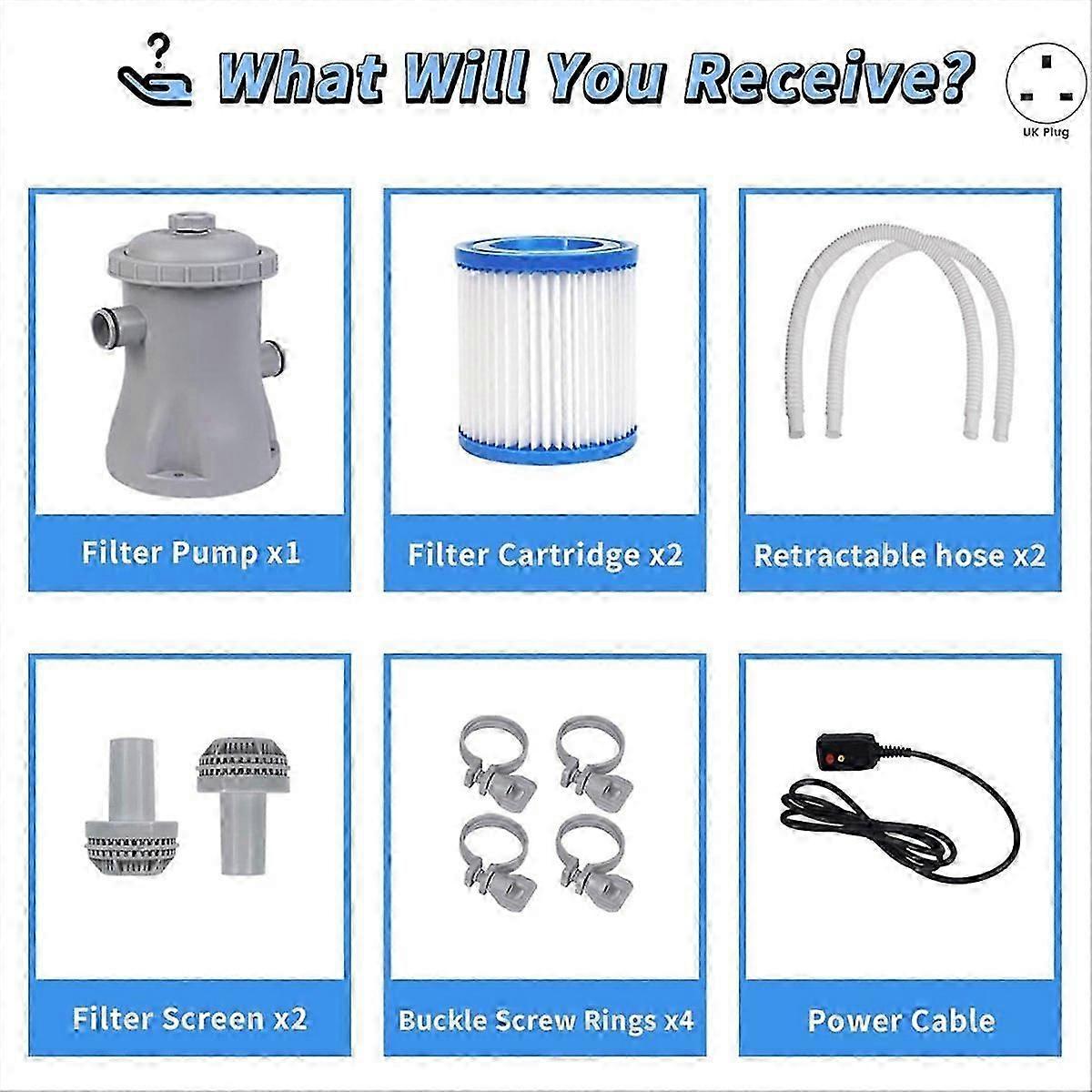 Pool Cleaner Circulation Filter Pump plug