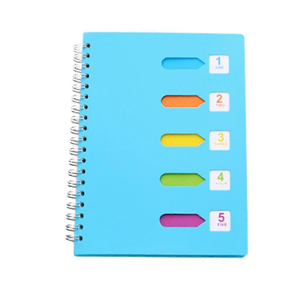 Side-Spiral Notebook Category Notepad for Writting Use Blue A5
