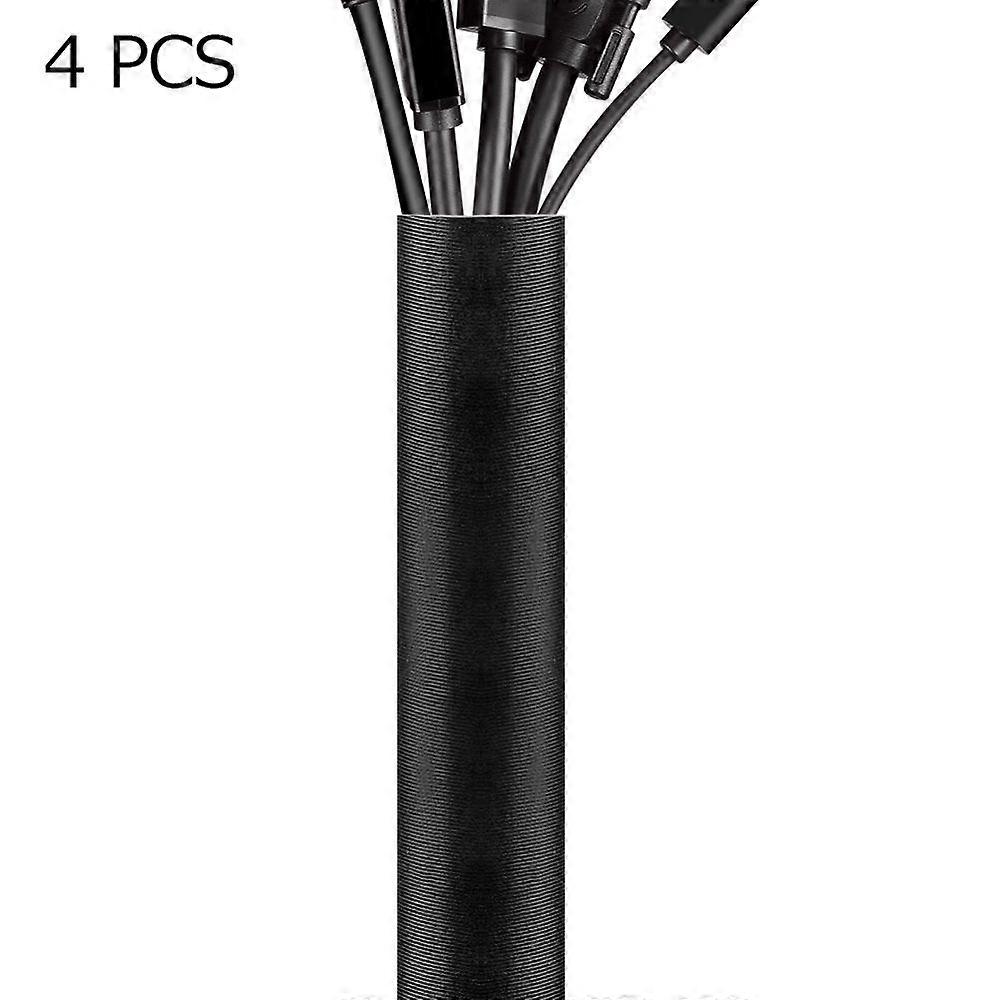 4Pcs Cable Management Sleeve Easy To Use and For Multiple Cables