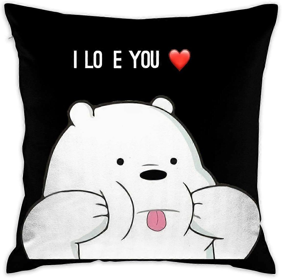 We Bare Bears Decorative Reading Pillow Covers Case Pillowcases