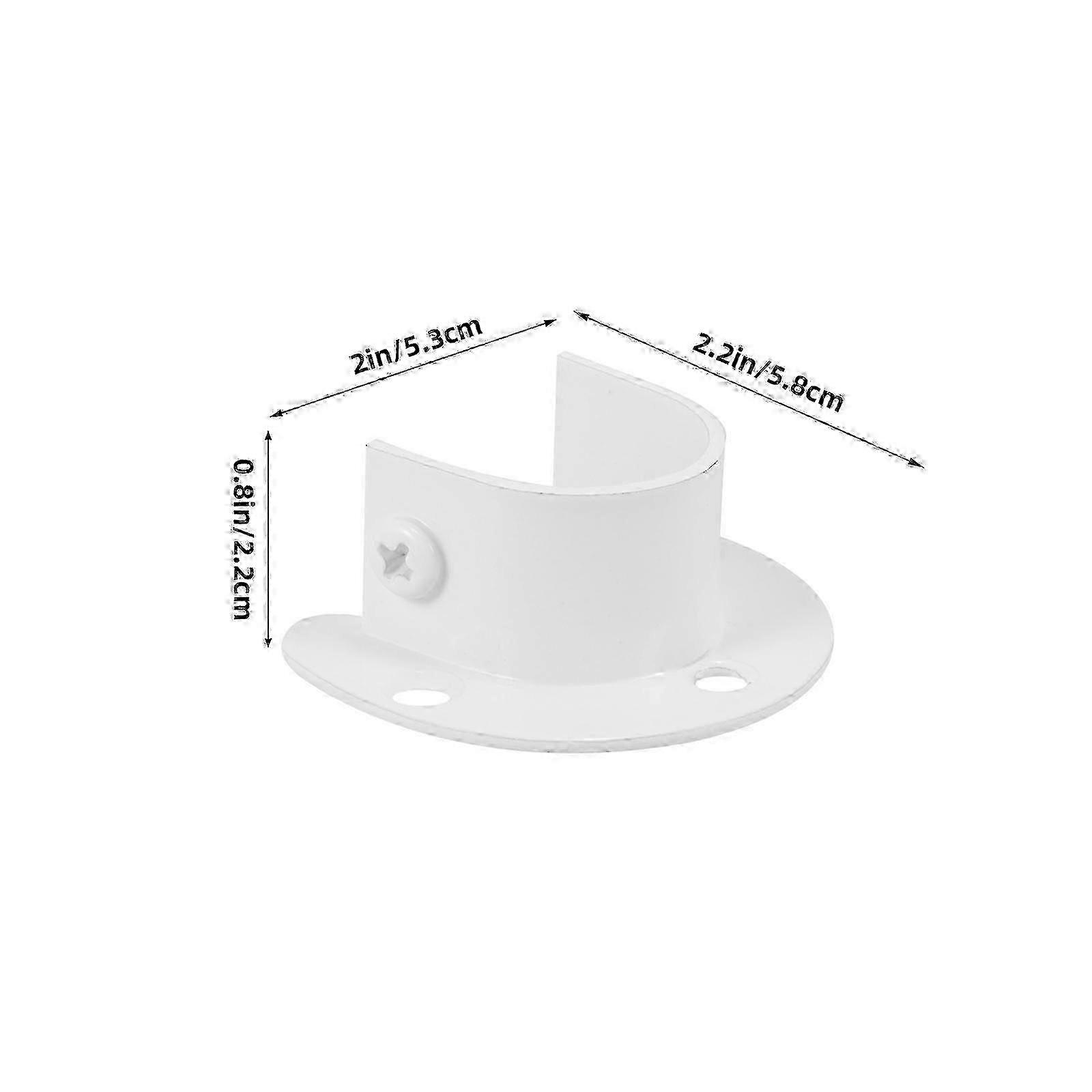 32mms rodding bracketed for wardrobed - 4pce closetly poled socketing holder