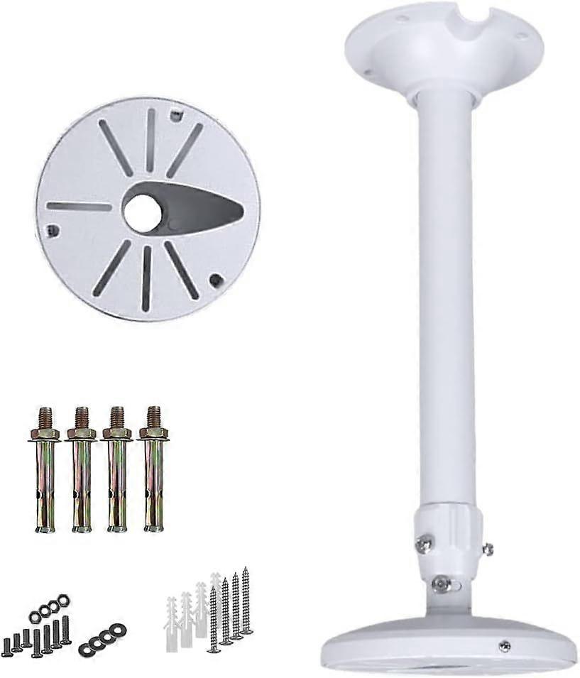 40-60cm Extendable CCTV Camera Pole Mount Bracket, 15cm Base, Metal Mount