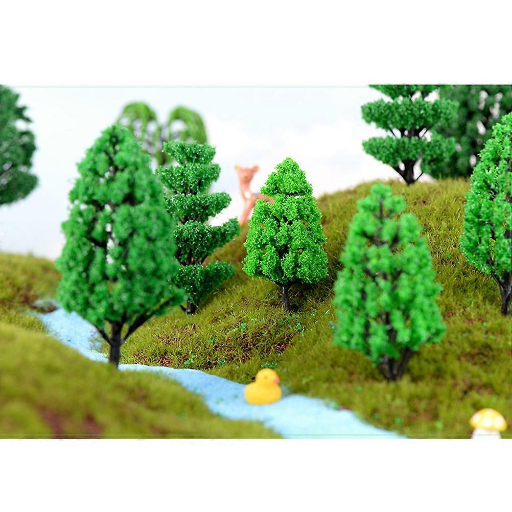 Moss Micro Landscape Model Trees Simulation Model Tree Ornament Set 10Pcs