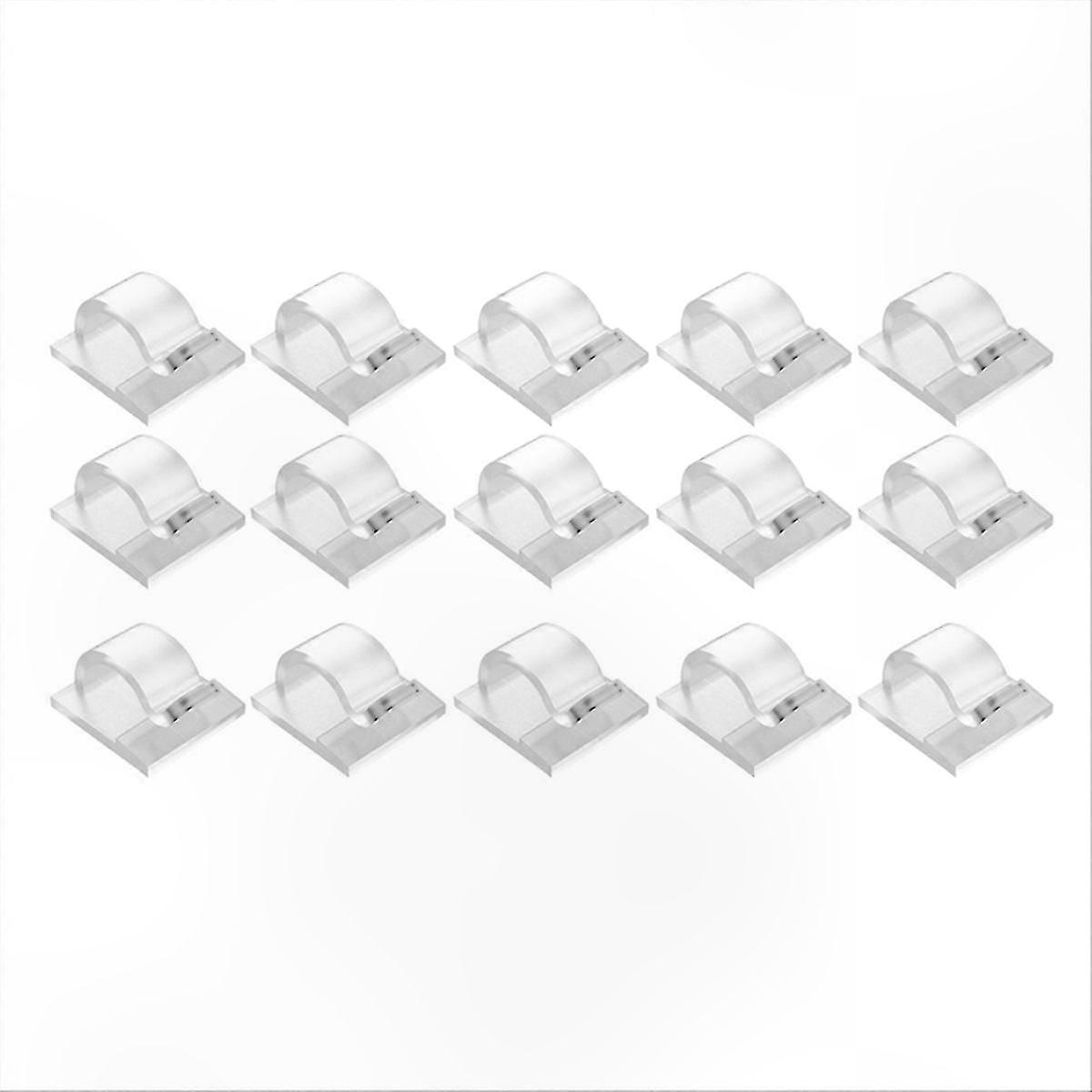 Secure Installation for Outdoor String Lights; 15-Pack Clear Hooks with Waterproof Adhesive Backing