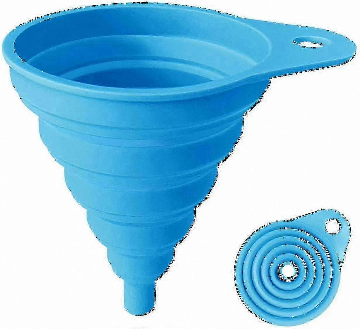 Foldable Silicone Funnel compatible with Kitchen Use, Collapsible Cooking Tool
