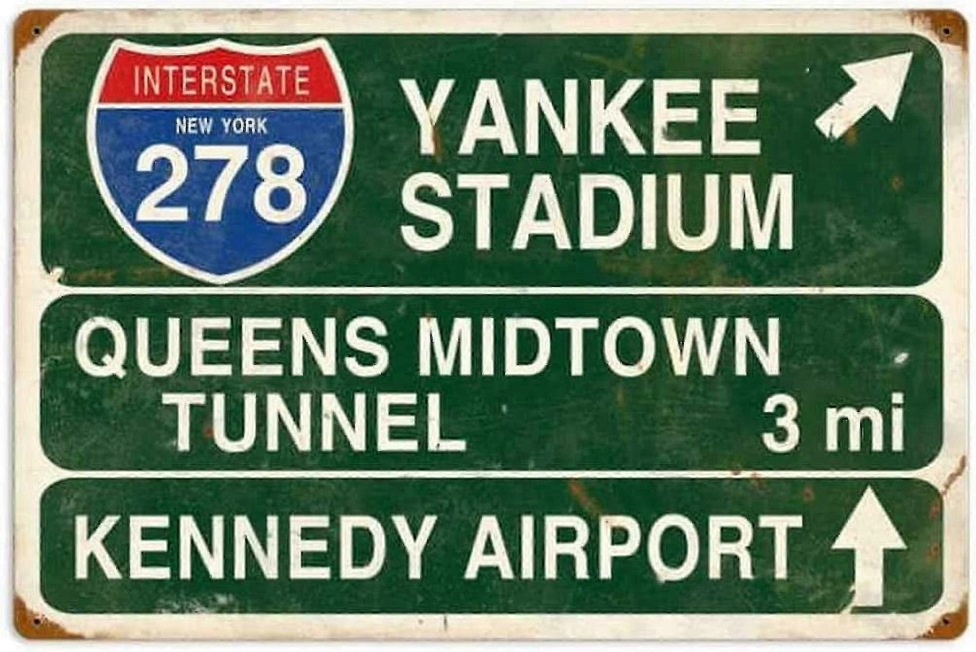 Rustic Stadium Tin Sign 12x8 Inch