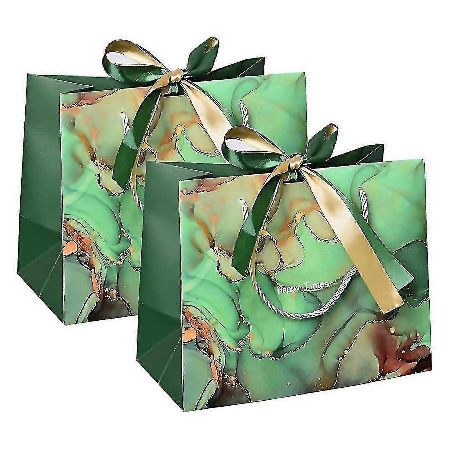 Flat-Bottom Matt Paper Gift Bags Set