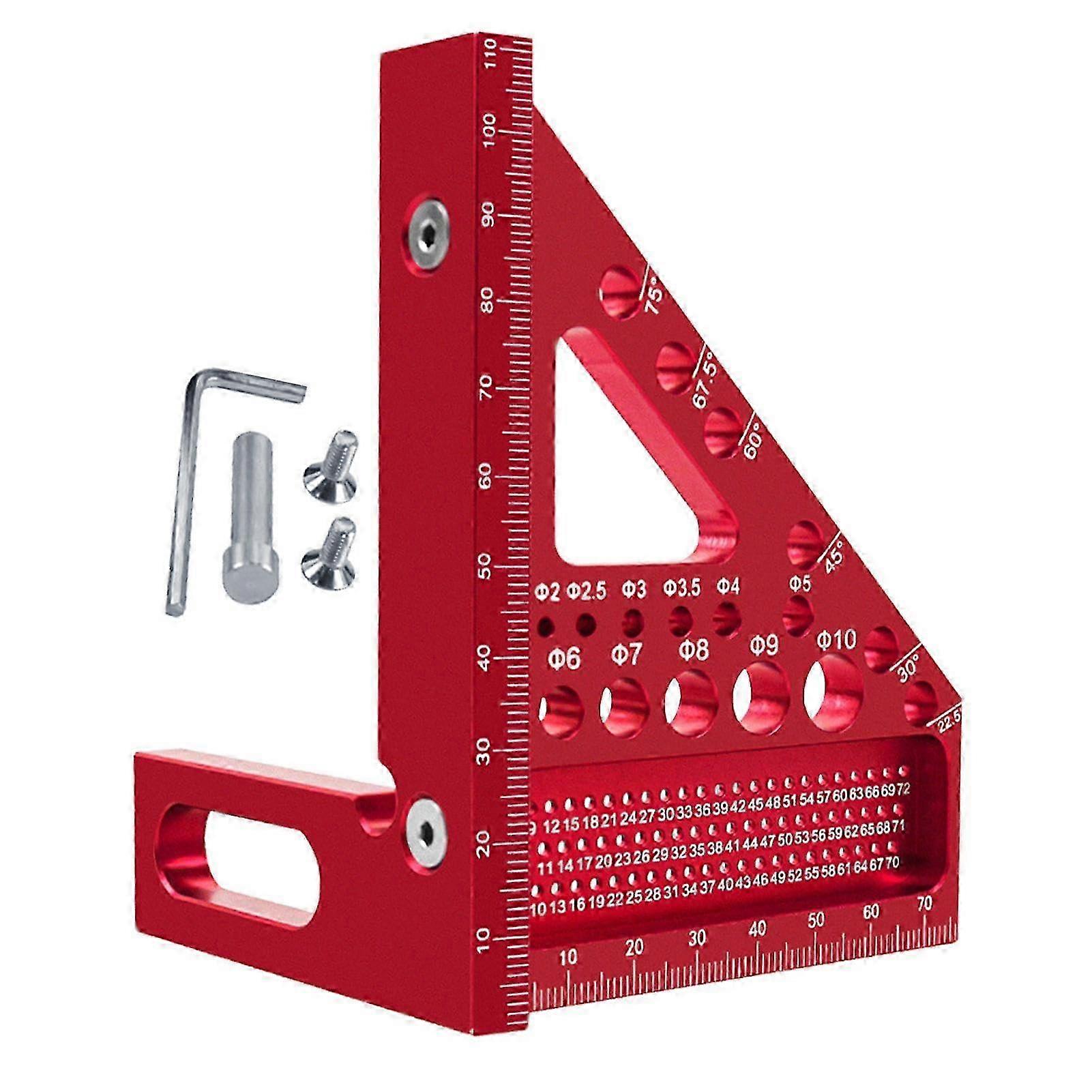 Triangular Aluminum Angle Measuring Ruler