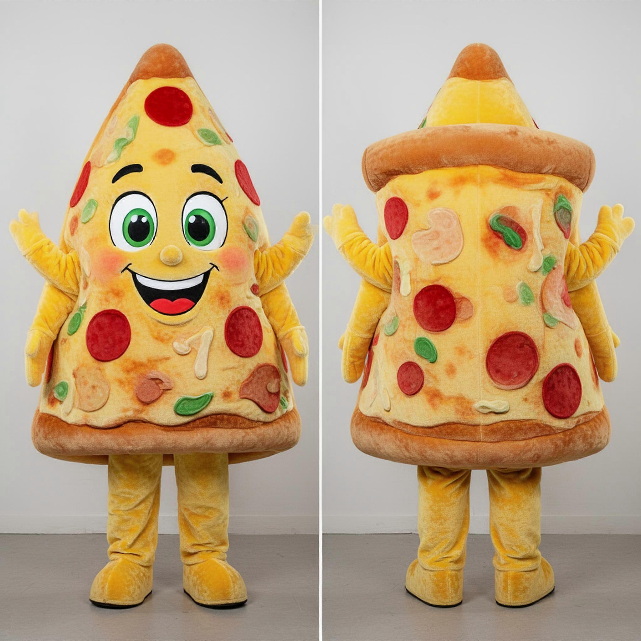 MASTICOT Golden Delicious Pizza Slice Mascot