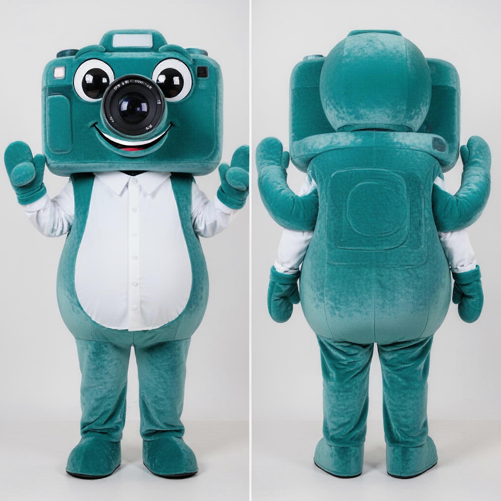 MASTICOT Teal Cartoon Camera Mascot