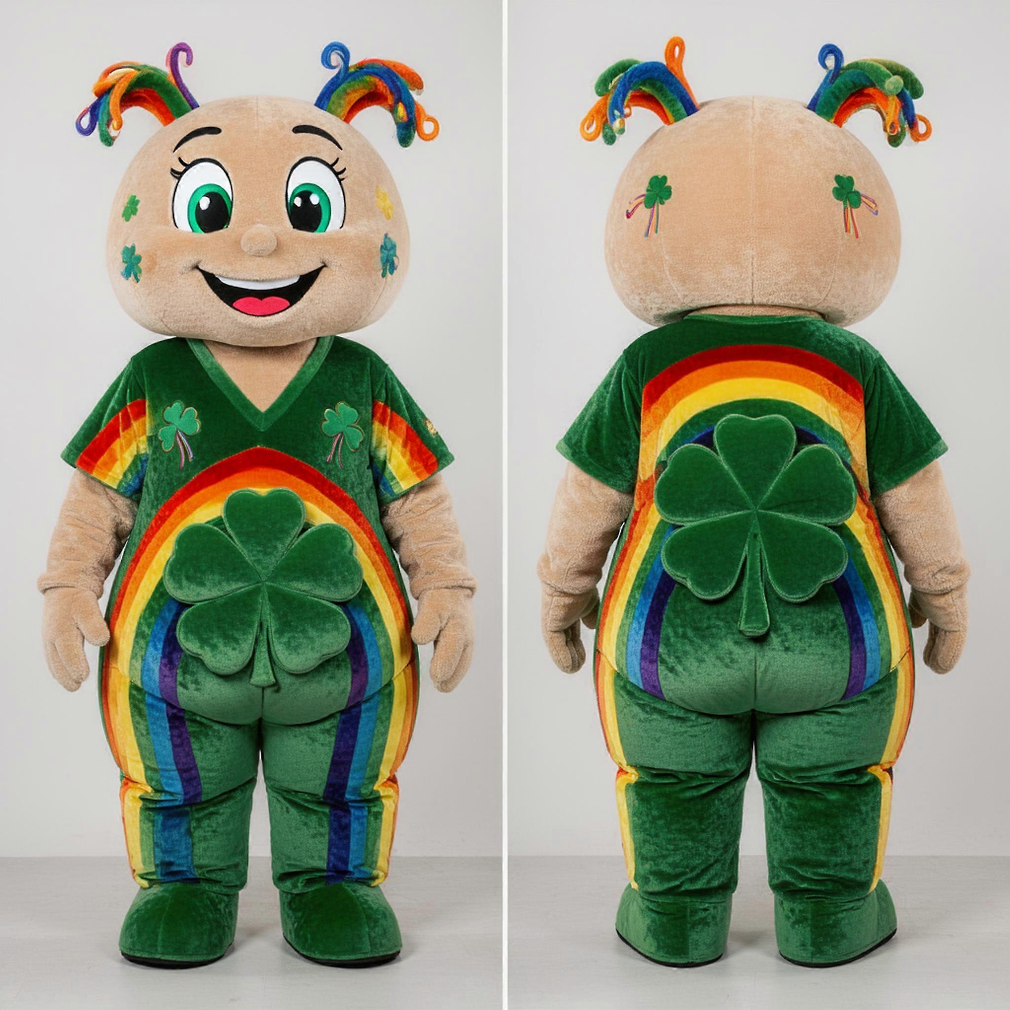 MASTICOT Vibrant Layered Rainbow Mascot