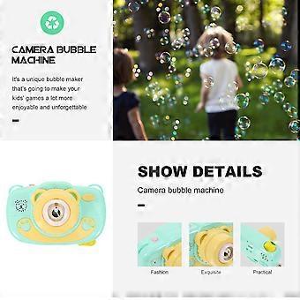 Bubble Machine with Music and Lights, Electric Cartoon Bear Maker for Kids Parties and Outdoor Fun