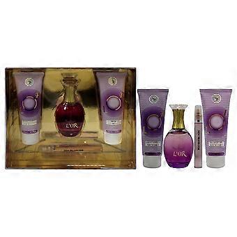 Lor By New Brand For Women - 4 Pc Gift Set 3.3oz Edp Spray, 0.5oz Edp Spray, 4.3oz Shower Gel, 4.3oz Body Lotion