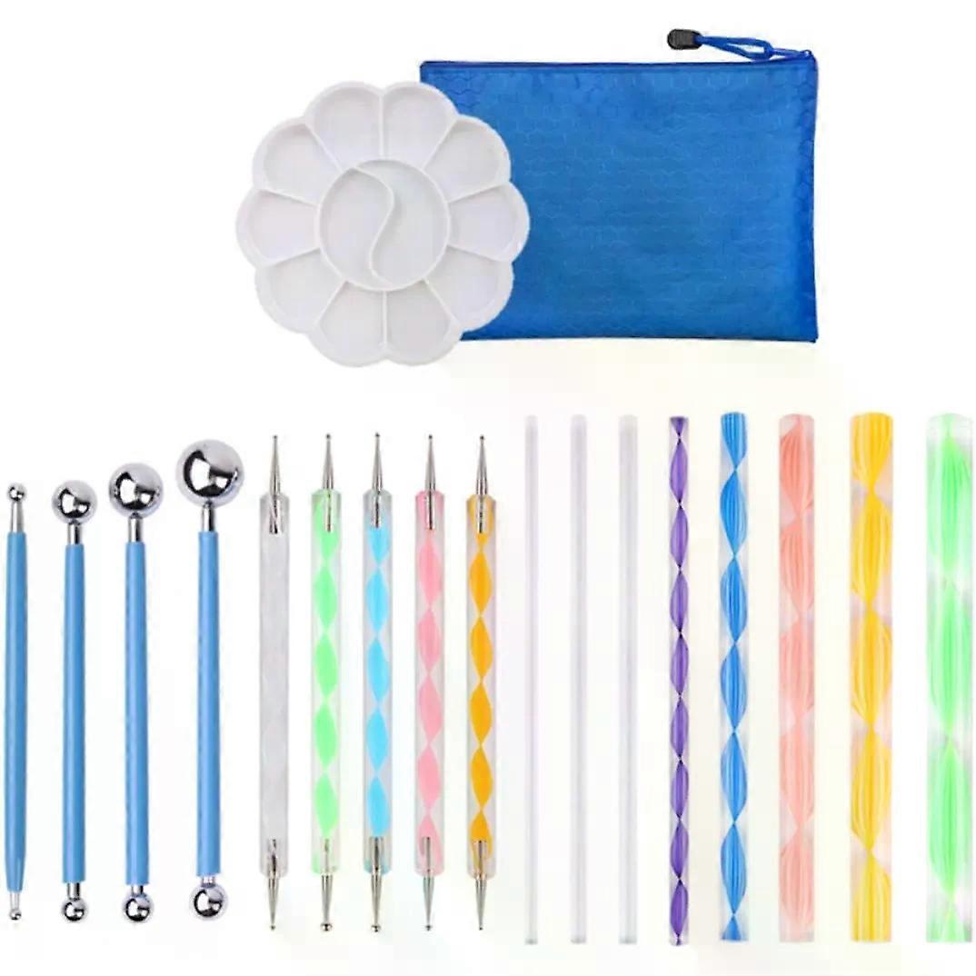 19pcs Mandala Dotting Tools Set with Painting Stencil