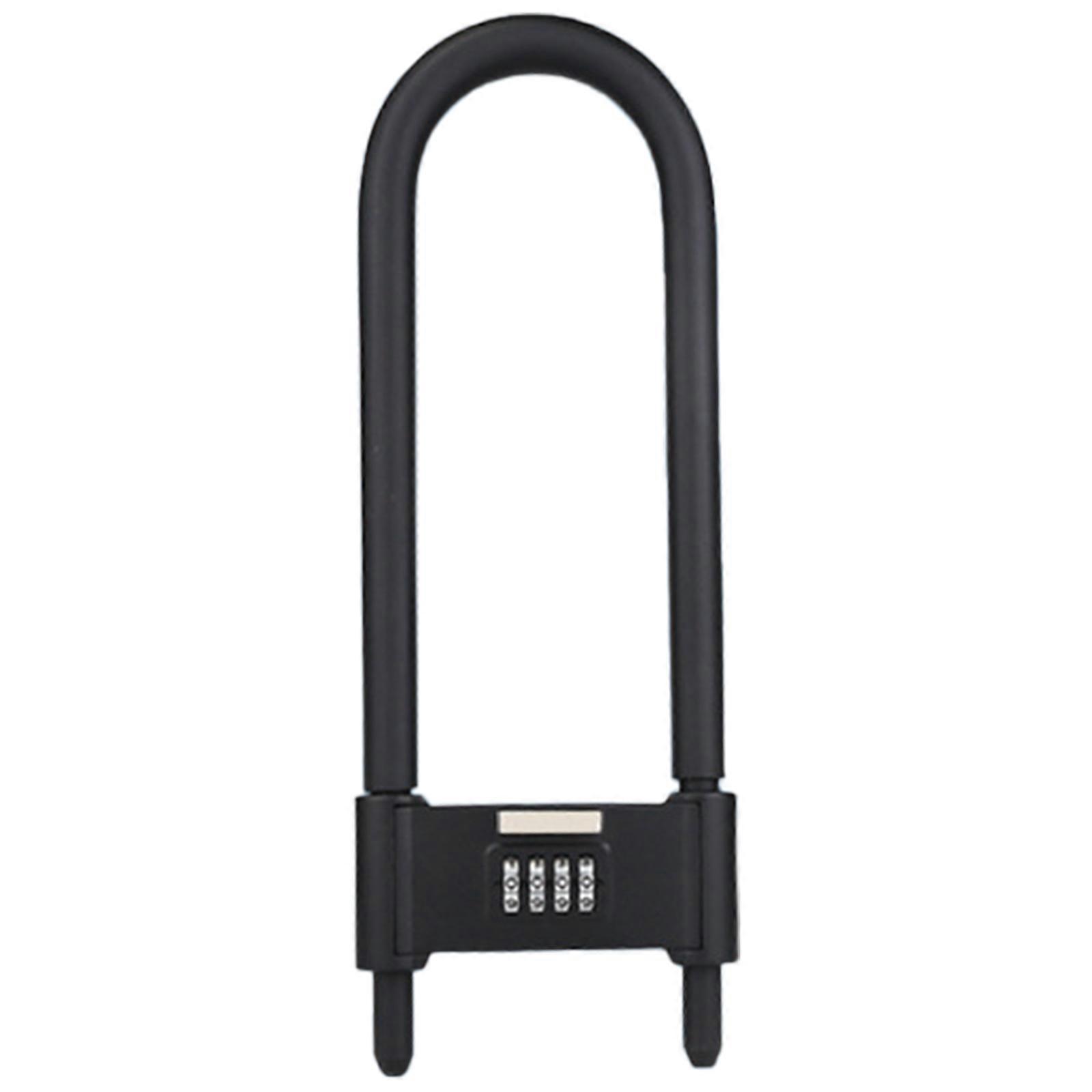 Lengthened Shackle Passwords Lock 4 Digit Combination Lock Waterproof Security Padlock AntiTheft Bicycles Lock Enduring S