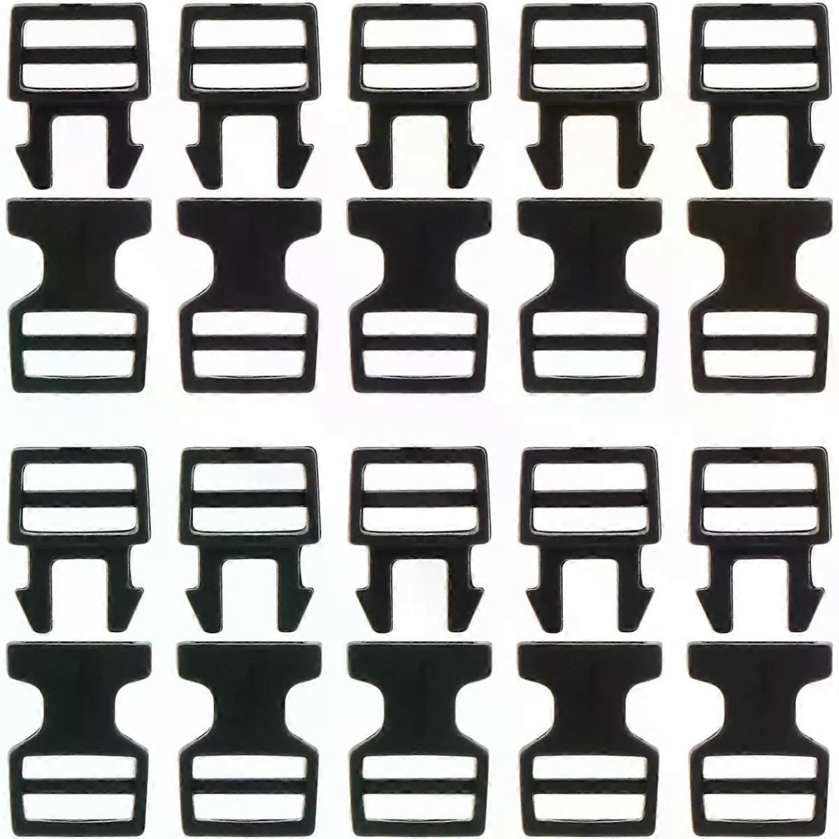 20Pcs Mini Plastic Quick Release Buckles for Doll Straps