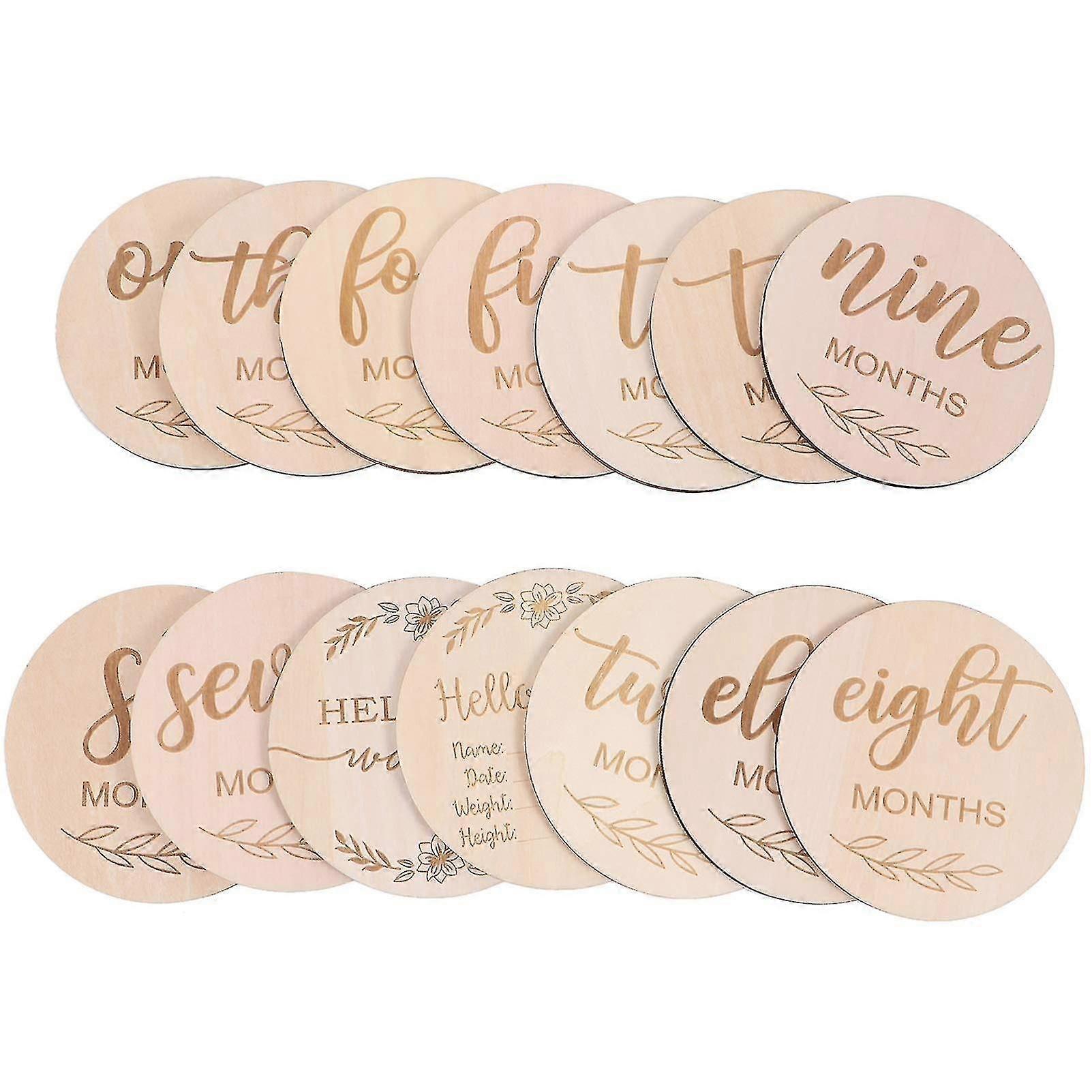 Natural Wood Baby Milestone Kit