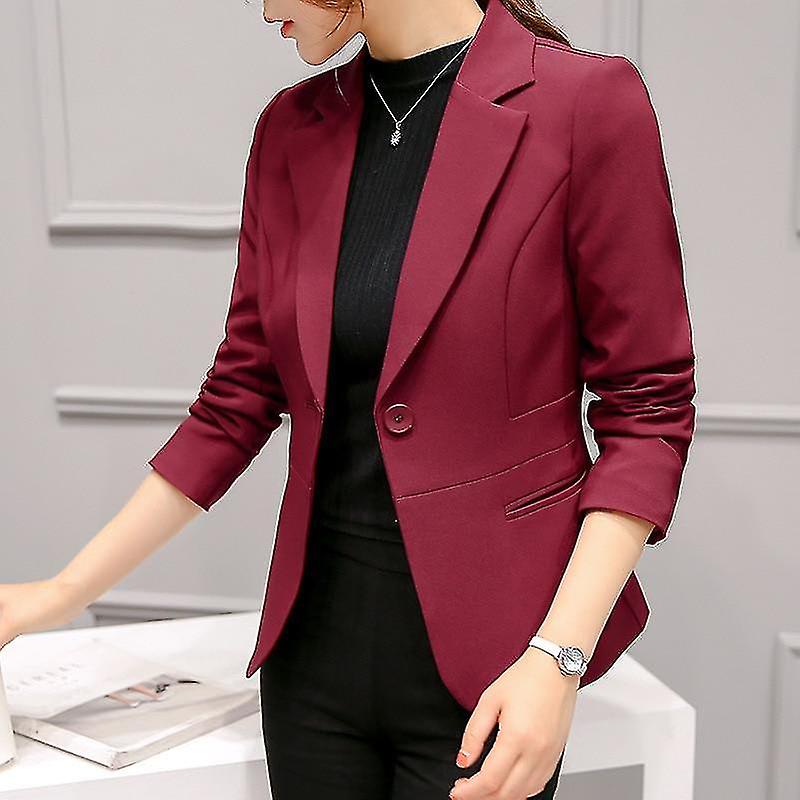Black Women Formal Blazers, Lady Office Work Suit, Pockets Jackets