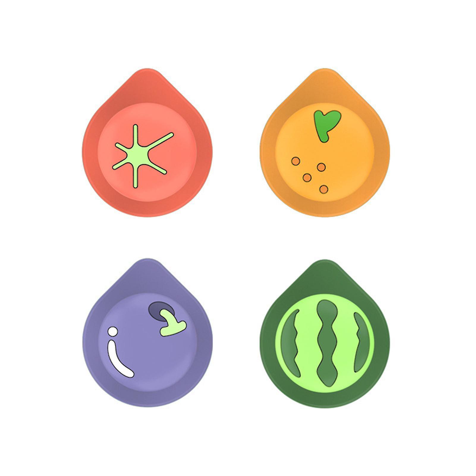 4pcs Storage Hooks Eye-catching Waterproof Pvc Keys Scissor Sundries Organizer Hooks For Home