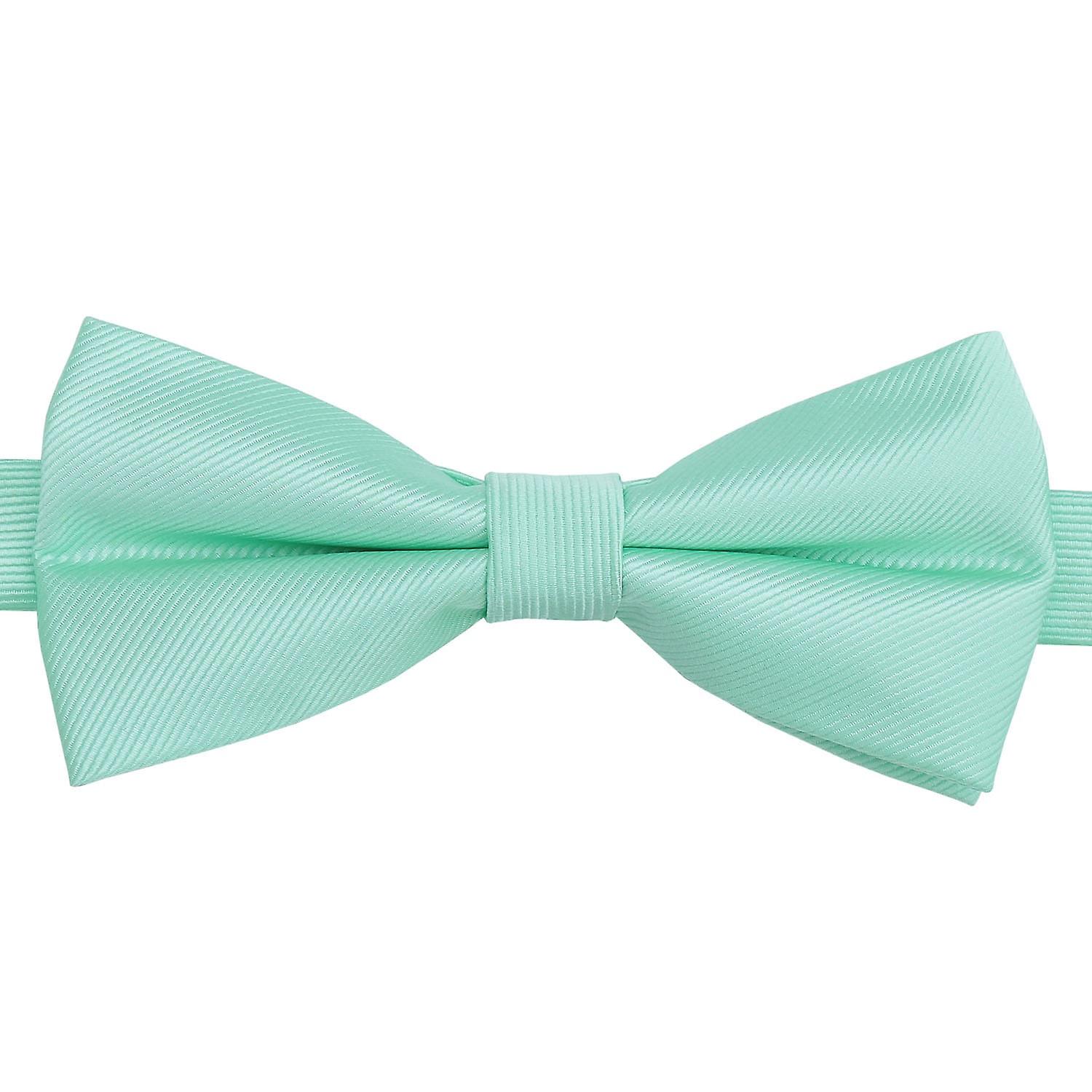 Mint Green Plain Twill Pre-Tied Bow Tie