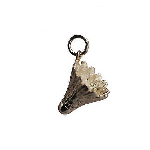 9ct Gold 14x15mm Shuttlecock Charm