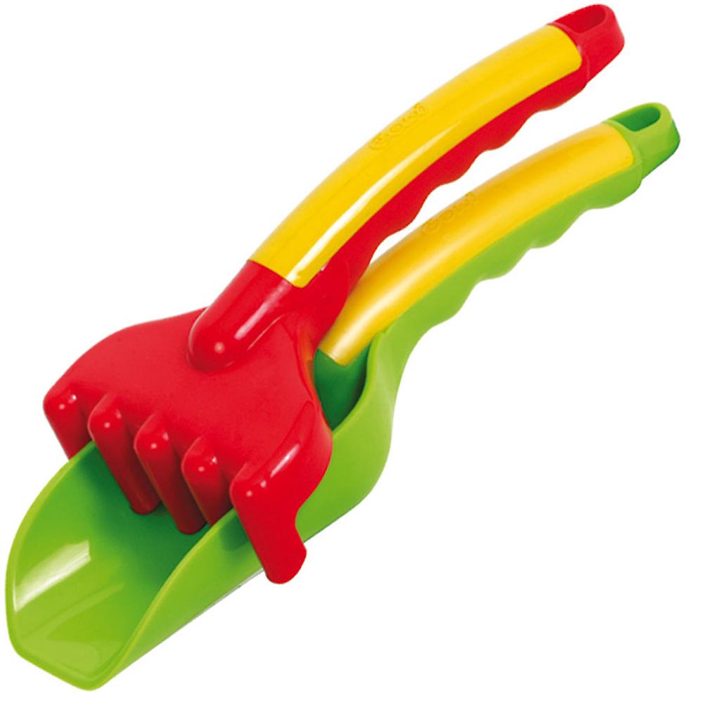 Gowi Toys Children's Shovel and Rake Set Garden Sand Outdoor Pretend Play